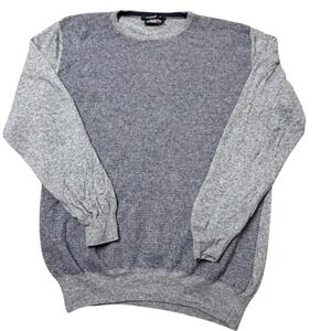 Hammer Made Sweater Men's Large Crew Neck Italy Wool Cashmere Blend